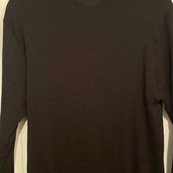 Zara Woman black tunic with mother pearl button and two sides split size L - Picture 7 of 10